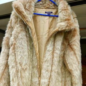 Roman's Faux Rabbit Fur Coat
